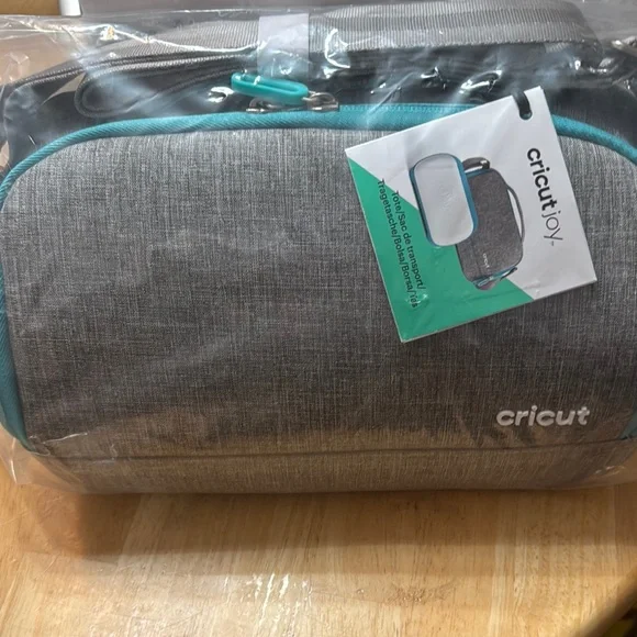 Cricut Joy Gray and Teal Organizer Bag - Picture 1 of 2